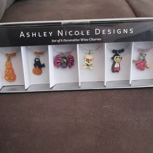 Decorative Halloween wine glass charms
